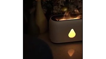New Mini Air Humidifier Ultrasonic Portable Usb Flame Humidifier Aromatherapy Machine Night Light For Home Office1