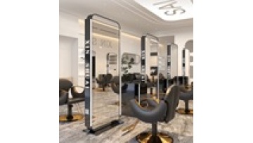 Barber shop Free sample Explosion proof lenses Dedicated to hair salons floor hairdressing led makeup beauty salon mirror1