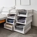 Wardrobe Drawer Storage Basket For Bedroom Wardrobe Closet Stackable Layered Storage Racker Multifunctional BasketType Organizer