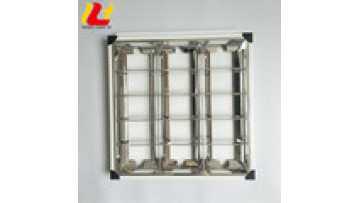 Modern 3-Tube LED Grille Ceiling Lamp 30W-60W, 600x600mm, 0.28mm Thickness1