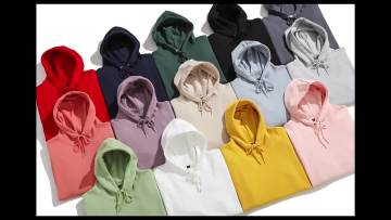 300g healthy cotton sweater with hood heavy thickened solid color candy color trendy men's printed hoodies1