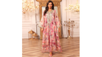 2026 New Dubai Luxury Muslim Abaya for Women Floral Embroidery Arab Kaftan Loose Maxi Dress Middle Eastern Islamic Clothing1