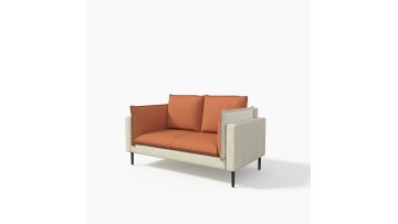 Modern Business Parlor Multifunctional Office Sofa with Charging for 2 for Home Office Apartment Hospital or Workshop