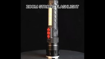 XHP50 Power Display Torch Tactical TYPE-C Side Flood Light 5 Light Modes Camping Aluminum Buzzer Alarm Led Flashlight1