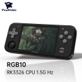 POWKIDDY RGB10 Black Version Open Source System Handheld Game Console RK3326 Chip 3.5-Inch IPS HD Screen 3D Rocker Retro Game