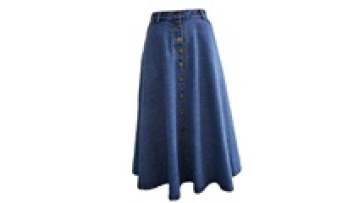 Wholesale Fashion Casual High Waist  Long A Line Denim Skirts for Women1