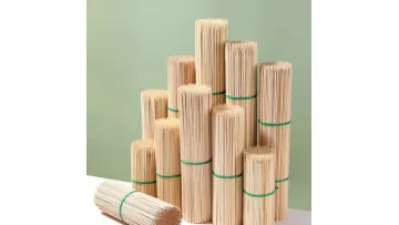 Premium Food Grade Disposable Bamboo BBQ Grilling Skewers Sticks1