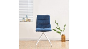 TL-23A10 Elegant Blue Velvet Office Chair with Tufted Back for Ultimate Comfort and Style
