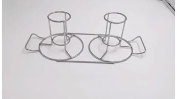 Beer can grilled chicken rack