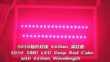 5050 SMD LED Deep Red Color with 660nm Wavelength