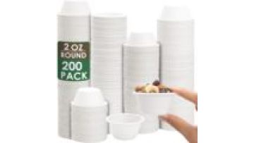 Biodegradable Bagasse Fiber Cups for Jello Shots and Condiments1