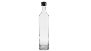 Transparent  glass  bottle  body
