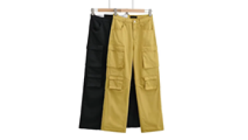 OEM Plus Size Women's Casual Cargo Nylon Wide Leg Jogger Pants Women Street1