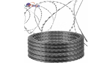 Iron Wire Barbed Wire Mesh Protection Silver Galvanized Wall Spike1