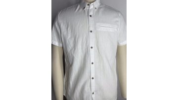 100% Linen Short Sleeved Casual Shirt