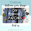 Custom Your Own Design Patches Embroidery Iron on Brand Name Military Woven Printed Badges Hook and Loop PVC Patch for Clothing