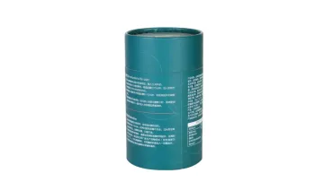 Custom Packaging Storage Gift Cylindrical Tea Green Corrugated Cardboard Logo Printing Box1