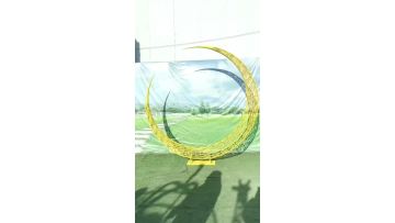 Stainless Steel Circular Ring Metal Sculpture