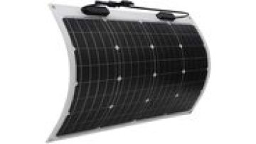 Flexible Solar Panel 50 Watt 12 Volt Monocrystalline Bendable Semi-Flexible for Marine RV Cabin Van Car1