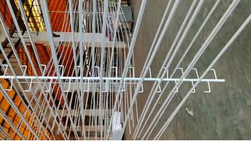 Horizontal powder coating production line