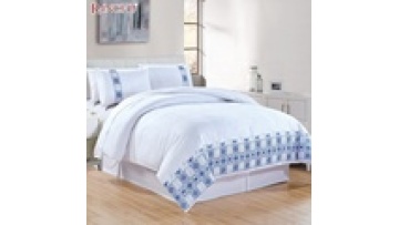 New fashion design cheap custom duvet cover set king size embroidery duvet cover bedding set 4pcs1