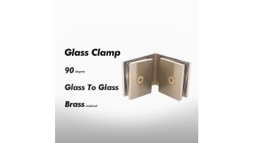 SVA-B4080 90 Degree Glass to Glass Clips Shower Door Clamp