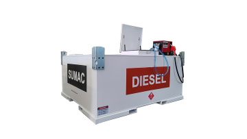 500 gallon fuel cube tank with electric pump