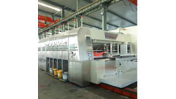Full Automatic corrugated box making  folding gluing machine  flexo folder gluer1