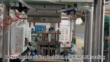 Chinese double sliding inejction machine-LSR sealing