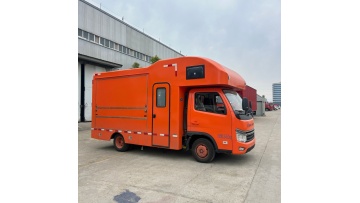 Mobile food truck street catering service