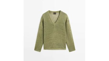 Women's 100% Linen Hollow Knitted Shirt