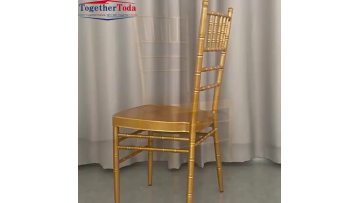 Gold chair with high back