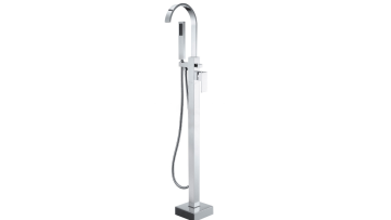 Black Floor Mount Brass Single Handle Faucets