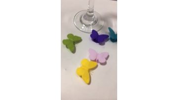 6 Pack Silicone Wine Glass Markers Set Butterfly Style Glass Charms Wine Charm Tags With Suction Cup - Buy Butterfly Glass Marker Charm,Suction Glass Marker Tag,Glass Markers Erasable Product on Alibaba.com