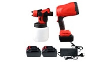 ZHIXIN Portable Lithium Ion Spray Paint Gun for Small DIY Latex Painting Household and Industrial Pressure Feed Power Spraying1