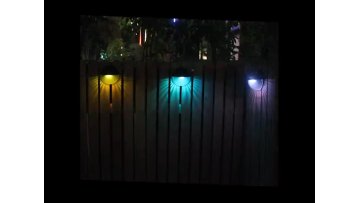 IP65 waterproof ABS rechargeable solar garden lamp Stair Light Wall Mounted Outdoor Garden Landscape Wall Fence Yard Lamp1