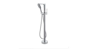 UPC Nickel Brushed Freestanding Floor Mounted Clawfoot Bath Tub Faucet Taps Contemporary Free Standing Bathtub Faucet Brass YUFA1