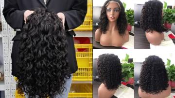 Hot Selling Factory Cheap Short Curly Human Hair Wigs 13x4 Lace Front Color Bob Wig With Preplucked Hairline For Womens1