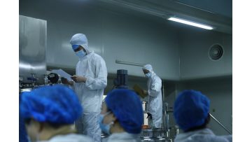 Pour out the material