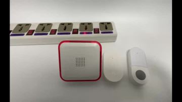 613P flash wireless doorbell with kinetic push.
