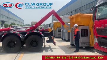 6X4 Refuse Collection Waste Container Lifter Truck
