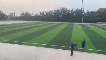 Artificial turf for football fields.