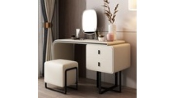 Bedroom Furniture Led Light Modern style wholesale White Color Optional Storage Dresser Makeup Vanity Dressing Table With LED1