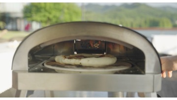 Pellet Pizza Oven Indoor & Outdoor - Constant Temp for Even Baking