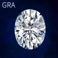 Szjinao Real 100% Loose Gemstone Moissanite Diamomd Oval Cut 1.5ct 6*8mm D Color Moissanite Stone For Ring With GRA Certificate