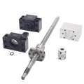 SFU1204 set:SFU1204 L-700mm rolled ball screw C7 with end machined + 1204 ball nut + nut housing+BK/BF10 end support + coupler