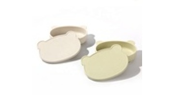 Baby food bowl Silicone food grade children's meal tray Suction bowl anti-fall anti-scalding baby special cartoon bear bowl1