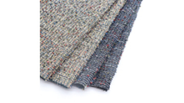 Chane-Style Fabric 320gsm Polyester Spandex Fancy Yarn Dyed Single Jacquard Check Knitted Tweed Fabric for Women Coat Garment1