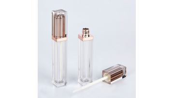 7ml Rose Gold Slim Lip Gloss Tube With Wand
