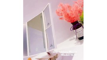 Trifold Lighted Vanity Makeup Mirror